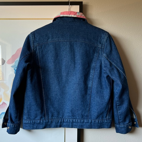 Carleen one of a kind denim jacket with scrap quilt lining size S - Picture 4 of 11